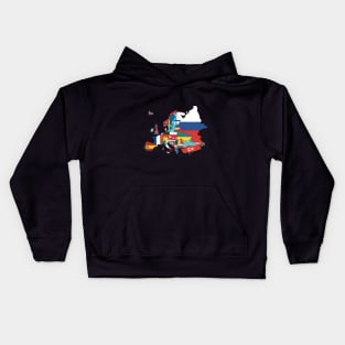 Map of Europe Kids Hoodie